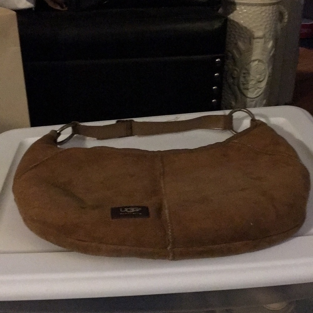 Authentic UGG hobo bag in brown suede